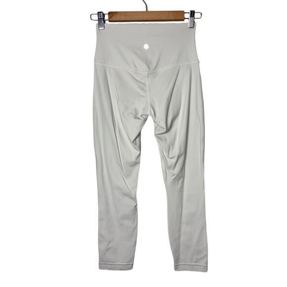 Lululemon Align High-Rise Lined Crop 23" Women's Size 6 in color Bone #W6BGLS - Picture 2 of 16
